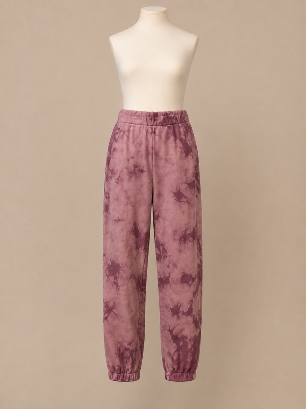 GAP Women’s Large Mauve Tie Dye Jogger Sweatpants Full Length